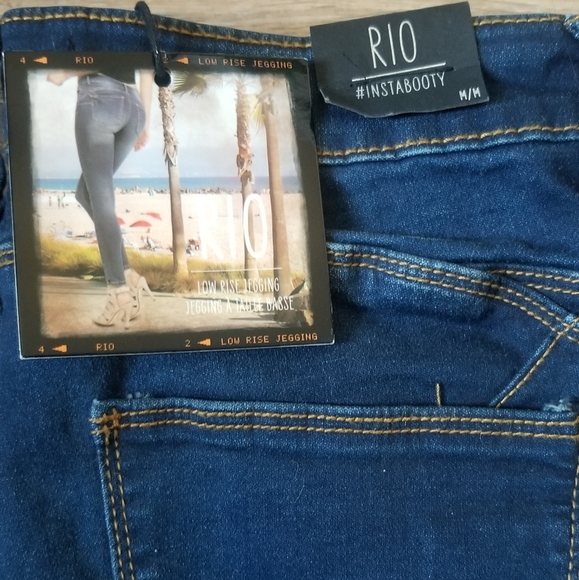 Urban Planet Rio Low Rise Push Up Skinny Jeans - Picture 5 of 7